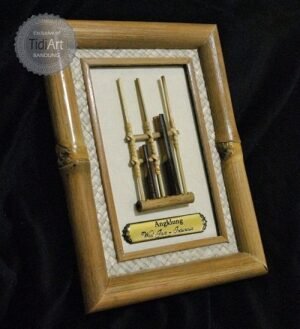 Miniatur Angklung Frame Bambu eksklusif