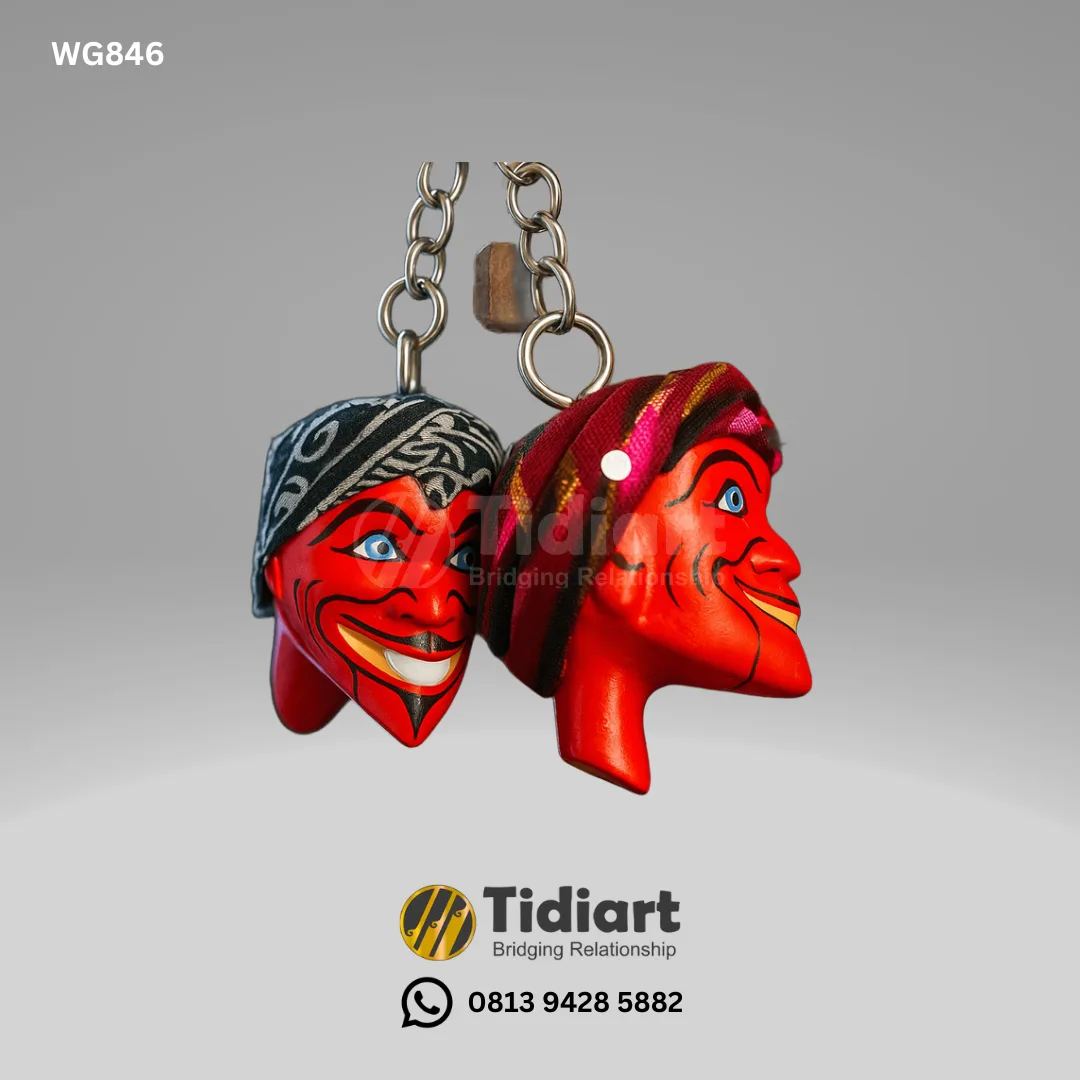 Gantungan Kunci Cepot Iket Kepala Batik Ekslusif Dari Tidiart