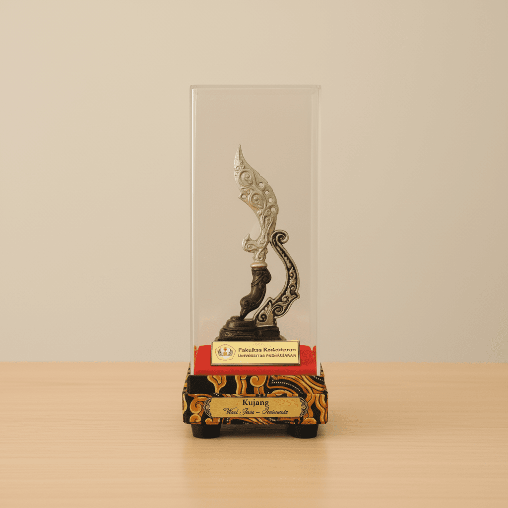 Miniatur Kujang Eksklusif Tutup Acrilic - Gambar 5