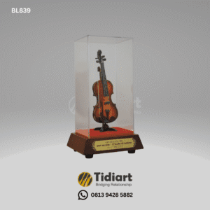 Miniatur Biola Eksklusif tutup Acrilic - dari Tidiart