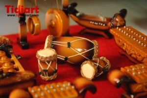 Souvenir Indonesia Miniatur Gamelan eksklusif Khas Jawa Barat - Gambar 3