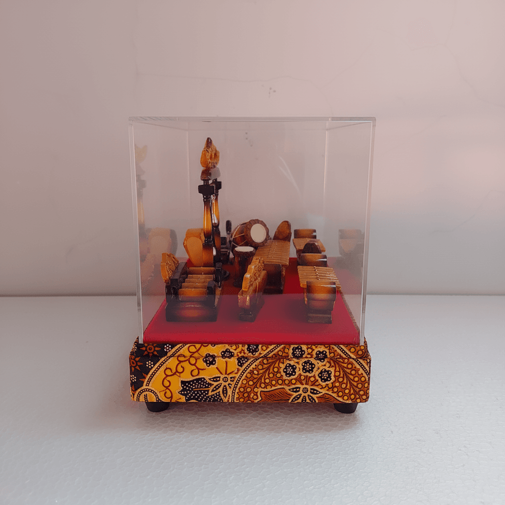 Souvenir Indonesia Miniatur Gamelan eksklusif Khas Jawa Barat - Gambar 11