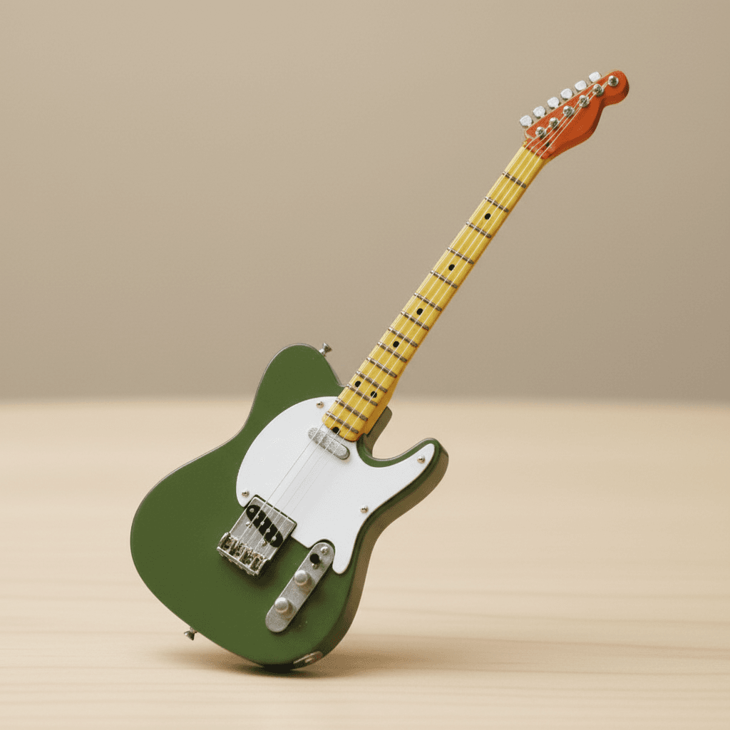 Miniatur Gitar listrik Fender Telecaster - Gambar 5