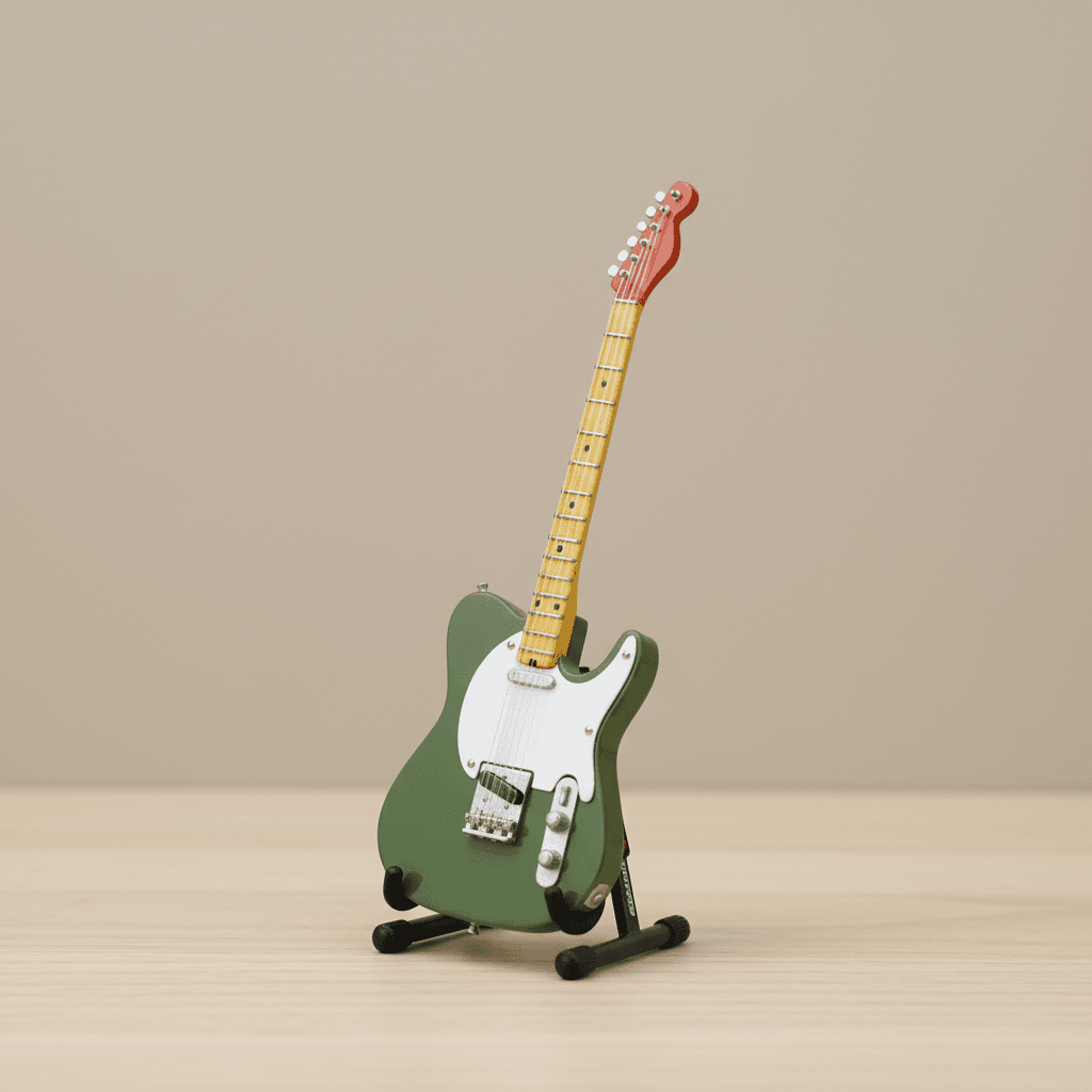 Miniatur Gitar listrik Fender Telecaster - Gambar 6