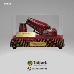 Miniatur Kendang Eksklusif Tutup Akrilik - dari Tidiart
