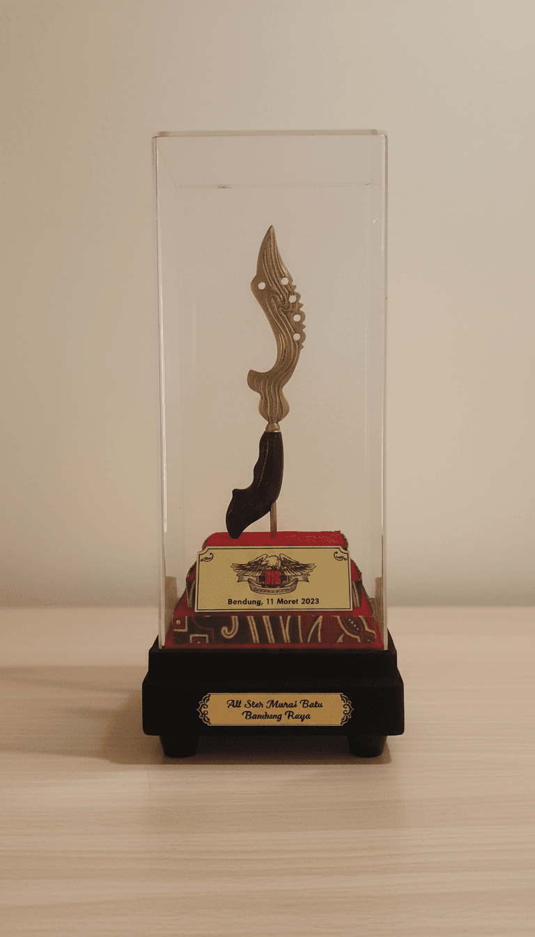 Miniatur Kujang Eksklusif Tutup Acrilic - Gambar 7