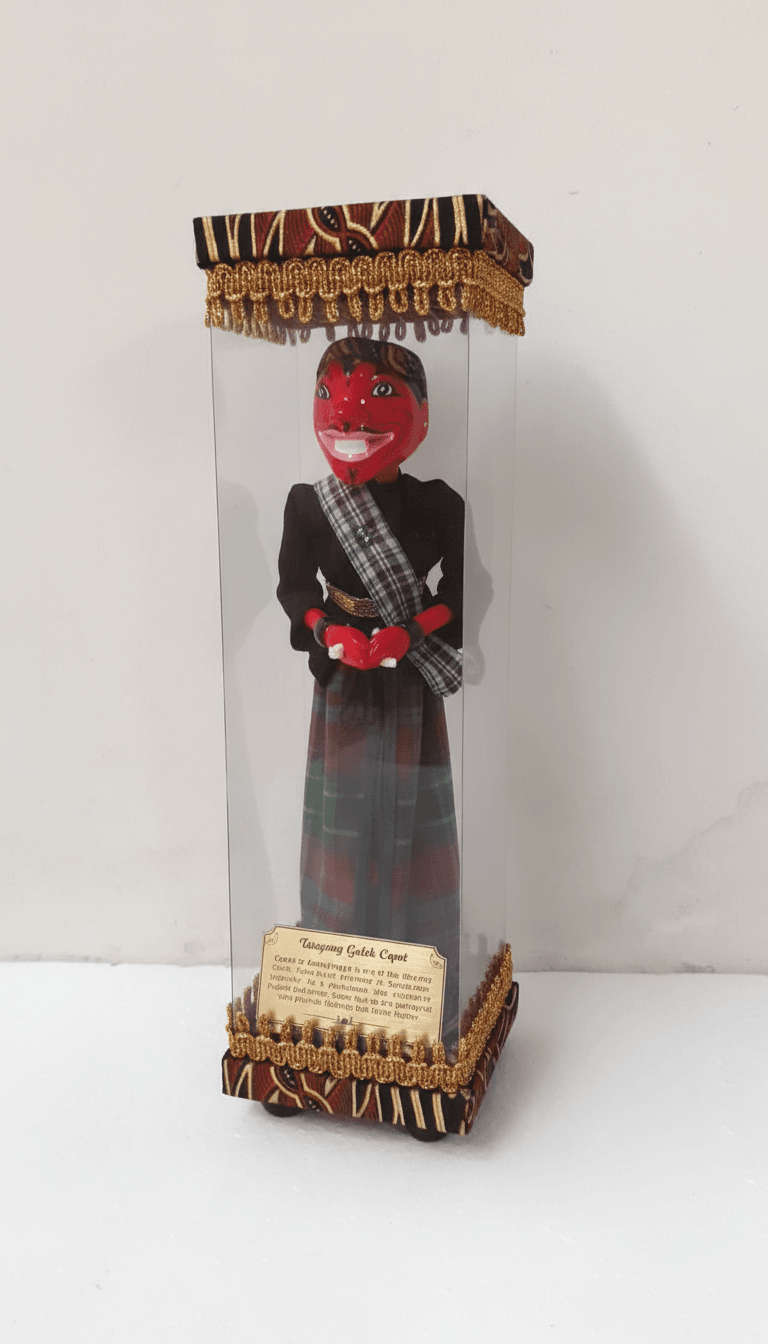 Souvenir Wayang Golek Cepot - dari Tidiart