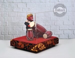 Souvenir Khas Jawa Barat Miniatur Cepot Main Kendang - Gambar 3