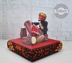Souvenir Khas Jawa Barat Miniatur Cepot Main Kendang - Gambar 4