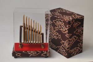 Miniatur Angklung eksklusif Tutup Acrilic - Gambar 5
