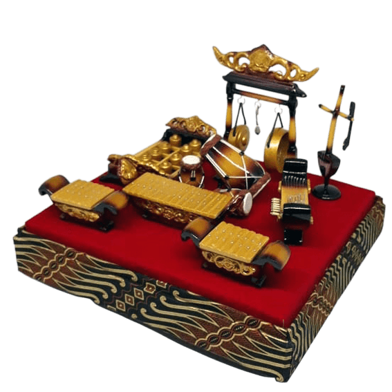 Souvenir khas jawa barat miniatur gamelan Tidiart