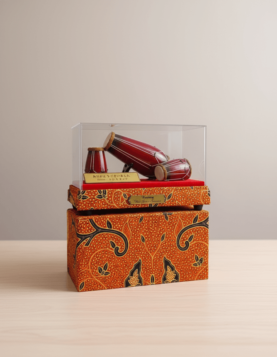 Miniatur Kendang Eksklusif Tutup Akrilik - Gambar 4