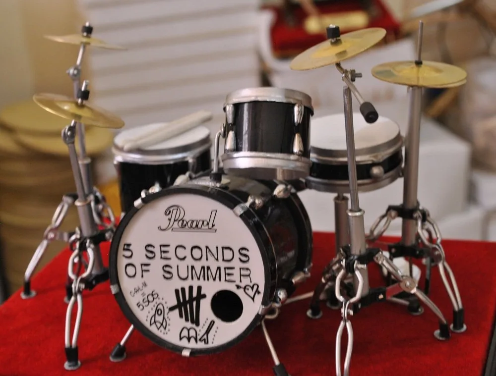 Miniatur Drum Set Eksklusif Kwalitas Ekspor - Gambar 4
