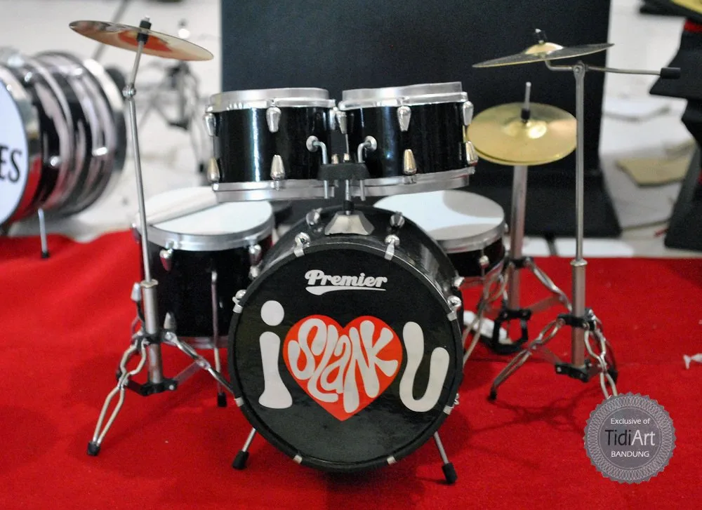 Miniatur Drum Set Eksklusif Kwalitas Ekspor - Gambar 7