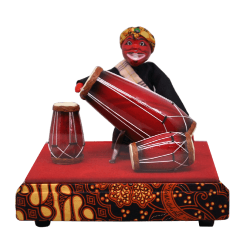 souvenir khas jawa barat wayang cepot main kendang