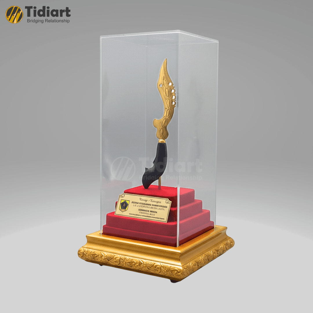 Miniatur Kujang Eksklusif Stage Tutup Acrylic - dari Tidiart