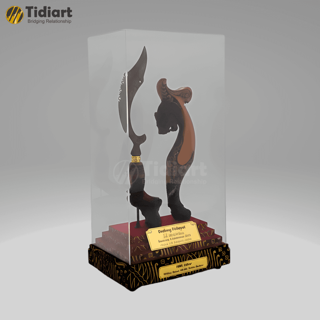 Souvenir Kujang Pamor Eksklusif Acrylic - dari Tidiart