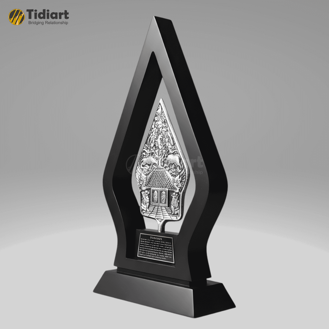 Souvenir Miniatur Gunungan Wayang Frame Salaka Eksklusif - dari TidIart