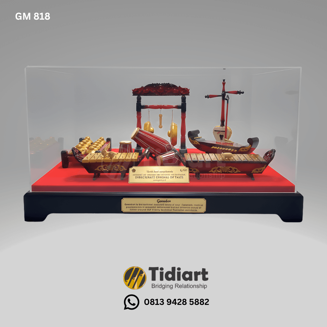 Souvenir Indonesia Miniatur Gamelan Jumbo Eksklusif Khas Jawa Barat - Dari Tidiart