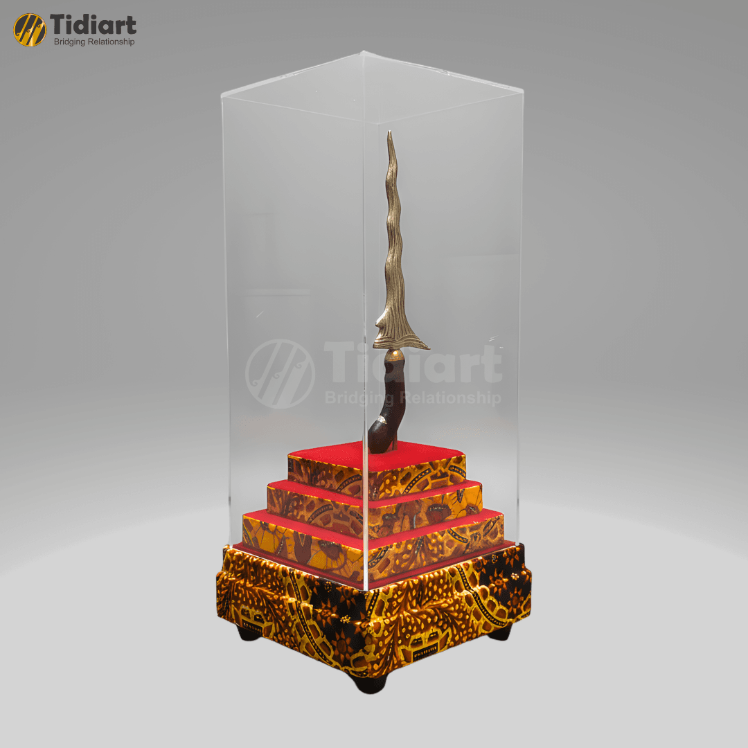 Souvenir Miniatur Keris Eksklusif Tutup Acrilic - dari Tidiart
