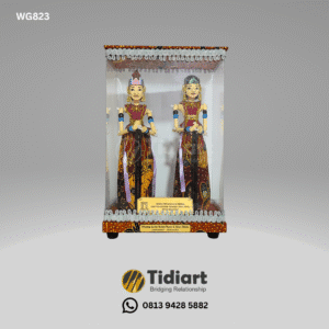 Souvenir Wayang Rama dan Shinta Premium Tutup Mika - dari Tidiart