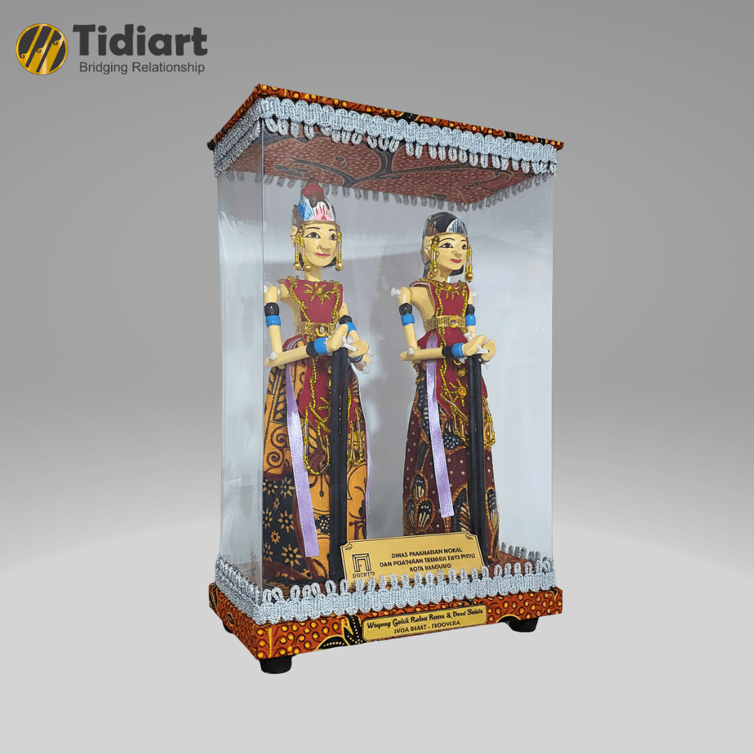 Souvenir Wayang Rama dan Shinta Premium Tutup Mika - dari Tidiart