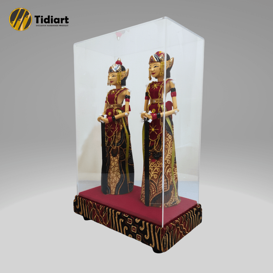 Souvenir Wayang Rama dan Shinta Premium Tutup Acrylic - dari Tidiart