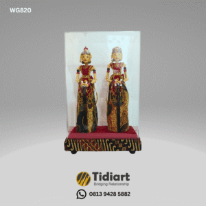 Souvenir Wayang Rama dan Shinta Premium Tutup Acrylic - dari Tidiart