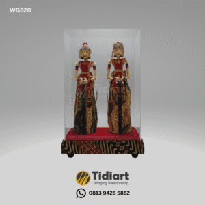Souvenir Wayang Rama dan Shinta Premium Tutup Acrylic - dari Tidiart