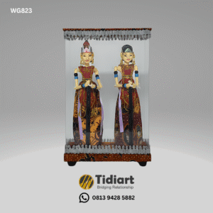 Souvenir Wayang Rama dan Shinta Premium Tutup Mika dari Tidiart