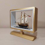Miniatur Kapal Pinisi Eksklusif Frame Argapura - dari Tidiart
