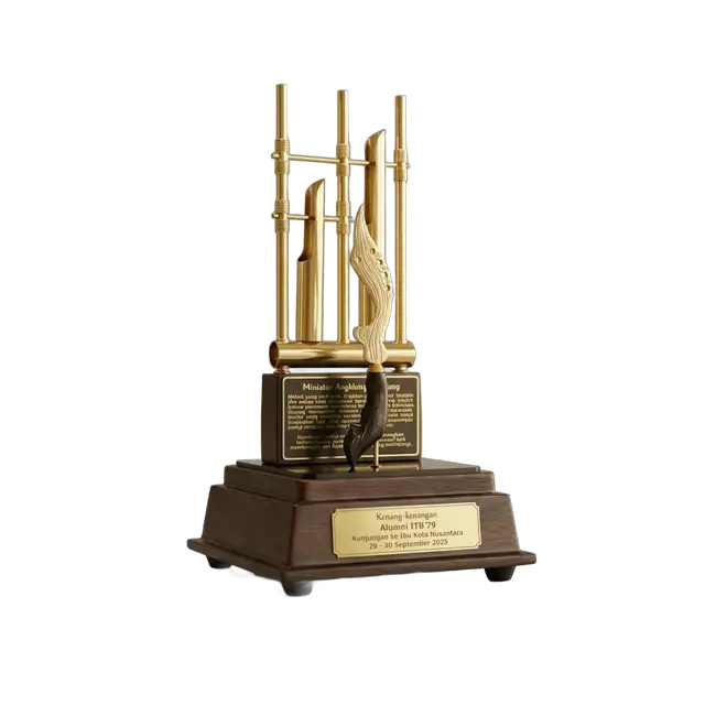 Plakat miniatur angklung kujang Tidiart