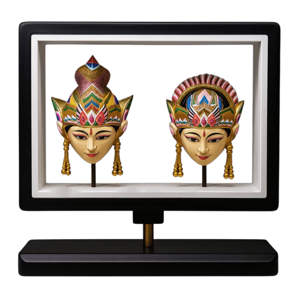 Souvenir Indonesia Wayang Golek Frame Argapura - dari Tidiart