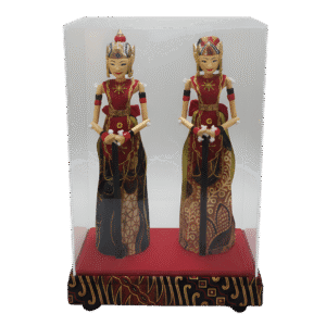 Souvenir Wayang Rama dan Shinta Premium Tutup Acrylic - dari Tidiart