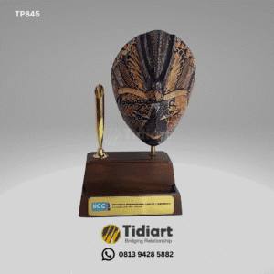 Souvenir Pen + Card Holder Topeng Merak Eksklusif - dari Tidiart